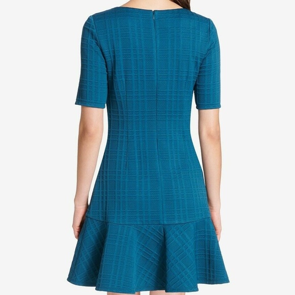 Jessica Howard Womens Teal Textured Drop Waist Dre - Picture 3 of 5